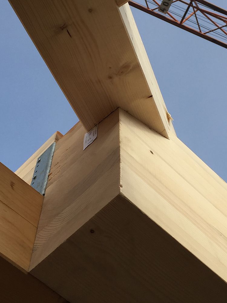 Neuer Dachstuhl auf Bestandsgebäude